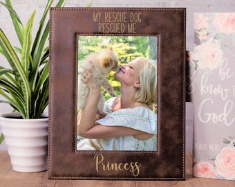 Cat Lover, Dog Lover, Rescue Pet, Pet Adoption Frame, Pet Lovers, Pet Picture Frame, Adopted Pet, Adopt Don't Shop,  Cat Rescue, Dog Rescue