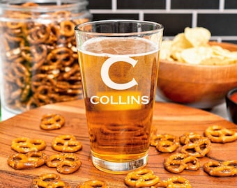 Pint Glass, Wedding Glass, Personalized Groomsmen Gift, Personalized Beer Glasses, Etched Beer Glasses, Groomsmen Beer Glasses, Pint Glasses