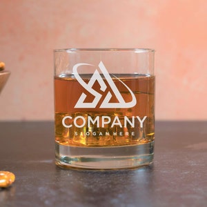Bulk Branded Gifts, Logo Whiskey Glass, Promo Items, Corporate Gift, Business Guest Favors, Custom Whiskey Glass, Logo Engraved Glassware