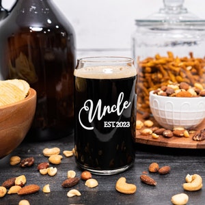 New Uncle Gift, Uncle Beer Can Glass, Brother to Uncle, Uncle Announcement, Uncle Again, Uncle Birthday, Uncle Promotion, Uncle Est, Funcle
