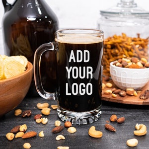 Bulk Branded Gifts, Logo Beer Mug, Promo Items, Corporate Gift, Business Guest Favors, Custom Beer Mug, Bulk Business Giveaway Items