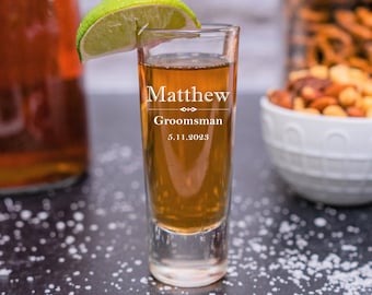 Best Man Shot Glass, Maid of Honor Proposal, Groomsmen Shot Glass, Bridesmaid Shot Glasses, Tequila Shot Glasses, Wedding Party Shot Glasses