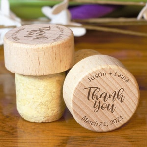 Wood Cork Stopper, T-Cork, Personalized Wine Stopper, Wood Wine Stopper Custom, Engraved Wood Cork, Custom Bottle Stopper, Wine Stopper Cork