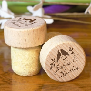 Personalized Wine Stopper, Engraved Wine Stopper, Wine Cork, Wedding Favor, Anniversary Gift, Wedding Favors for Guests in Bulk, Custom Cork