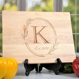 Monogram Gift for Couple, Personalized Cheeseboard, Charcuterie Board Custom Engraved, Couples Engaged Gifts Ideas, Housewarming Gift
