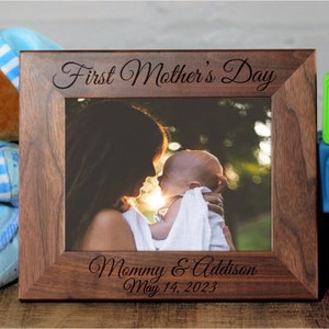 First Mothers Day, Mothers Day Gift, Expecting Mom Gift, New Mom, Gift for New Mom, First Time Mom, Personalized Picture Frame, Mommy Gift