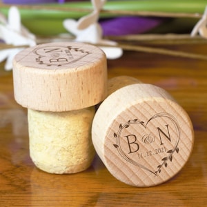 Personalized Wine Bottle Stopper, Cork Bottle Stopper, Custom Wine Stopper Wedding Favors, Wine Cork Favor Custom Wine Stopper, Cork Stopper