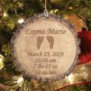 First Mothers Day, Mothers Day Gift, Birth Announcement, New Mom, Gift for New Mom, First Time Mom, Personalized Ornament, Baby Birth Stats