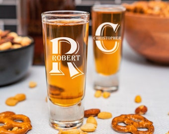 Personalized Shot Glasses, Custom Shot Glasses, Bridal Party Shot Glasses, Groomsman Gifts, Party Favors, Engraved Party Favor, Monogrammed