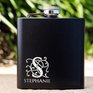 Bridesmaid Gift, Flask for Women, Custom Flask, Maid of Honor, Personalized Flask, Engraved Flask, Groomsmen Flask, Gift for Women, Flask