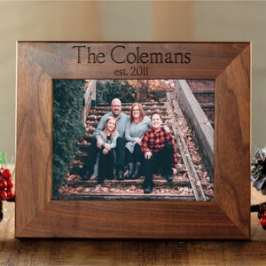 Family Photo Frame, Family Portrait, Custom Picture Frame, Personalized Frame, 5x7 Picture Frame, 4x6 Frame, 8x10 Photo Frame, Family Gift