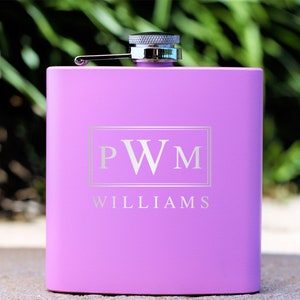 Flask for Women, Bridesmaid Gift, Custom Flask, Maid of Honor, Personalized Flask, Engraved Flask, Groomsmen Flask, Gift for Women, Flask