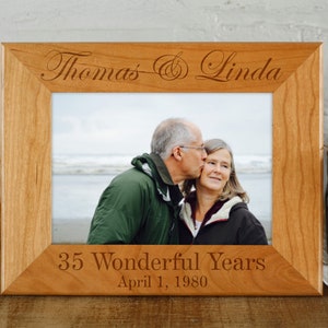 35th Anniversary, 35 Year Anniversary, Personalized Gift, Anniversary Decorations, Gift for Wife, Husband Gift, Wedding Anniversary Gift