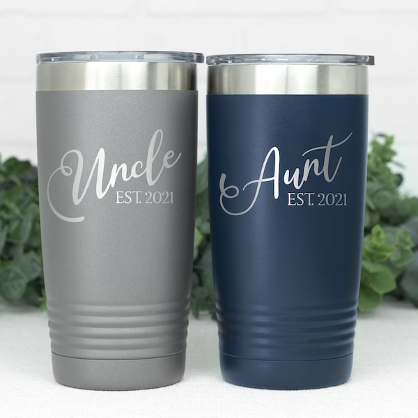 New Uncle Gift, Aunt Tumbler, Brother to Uncle, Uncle Announcement, Sister to Aunt, Uncle To Be, New Aunt, Auntie Coffee Mug, Aunt and Uncle