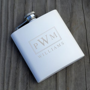 Flask, Groomsmen Flask, Flask for Men, Engraved Flask, Monogrammed Flask, Hip Flask, Flask For Groomsmen, Wedding Flask, Bridal Party Gift