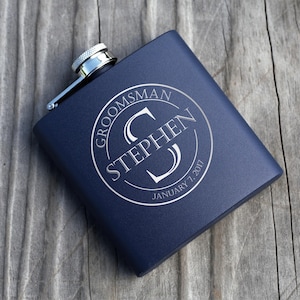 Personalized Flask, Engraved Flask, Custom Flask, Groomsmen Flasks, Groomsman Flask, Engraved Flask, Groomsman Gift, Best Man, Wedding Party