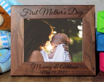 First Mothers Day, Mothers Day Gift, Expecting Mom Gift, New Mom, Gift for New Mom, First Time Mom, Personalized Picture Frame, Mommy Gift