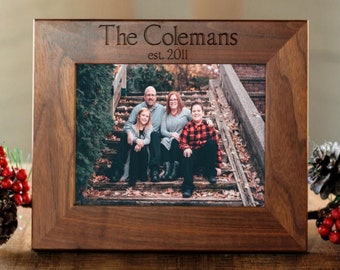 Family Photo Frame, Family Portrait, Custom Picture Frame, Personalized Frame, 5x7 Picture Frame, 4x6 Frame, 8x10 Photo Frame, Family Gift