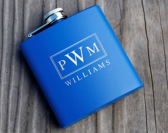 Custom Hip Flask, Personalized Flask, Flask for Men, Engraved Flask, Stainless Steel Flask, Groomsman Gifts Flask, Wedding Flask, Bachelor