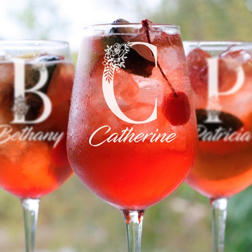 Engraved Name Wine Glass Custom Wine Glass Gift for Etsy