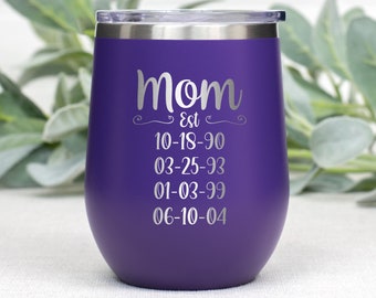 Epic Mom Wine Glass Mama For Mom From Son Daughter Purple Quiet Mom Is Recharging Insulated Wine Tumbler Epic Mom Wine Glass Mama For Mom From Son Daughter Purple Quiet Mom Is Recharging Insulated Wine Tumbler
