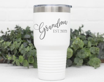 New Grandmother, Grandparent Announcement, Grandmother To Be, Mothers Day Gift for Grandma, Grandma Coffee Tumbler, Grandma Established