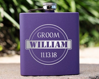 Frasco para padrinos de boda, frasco para hombres, frasco personalizado, frasco personalizado, padre de la novia, regalo para novio, regalo para hombres, propuesta de padrino de boda