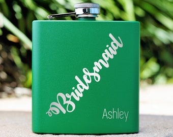 Flask for Women, Flask for Her, Bridesmaid Gift, Bridesmaid Proposal, Bridal Party Gift, Wedding Party, Gift for Women, Best Friend Gift