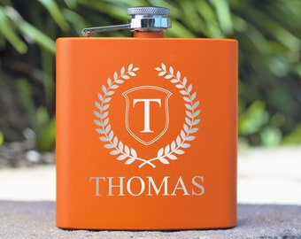 Groomsman Flask, Flask for Men, Personalized Flask, Custom Flask, Father of the Bride, Boyfriend Gift, Gift for Guys, Groomsman Proposal