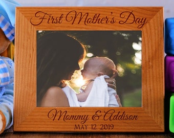 First Mothers Day, Mothers Day Gift, Expecting Mom Gift, New Mom, Gift for New Mom, First Time Mom, Personalized Picture Frame, Mommy Gift