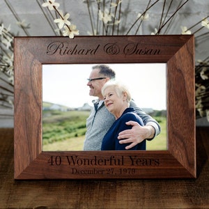 40th Anniversary, Parents Gift, 40 Year Anniversary, Personalized Gift, Anniversary Gifts, Gift for Her, Anniversary, Wedding Anniversary