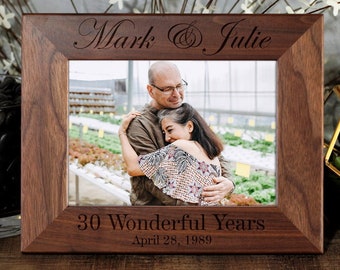 30th Anniversary Frame - Etsy
