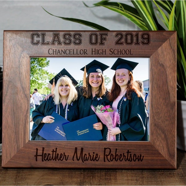 Graduation Frame, Custom Picture Frame, Student Gift, 5x7 Picture Frame, College Grad, 8x10 Photo Frame, Graduation Gift, High School Grad