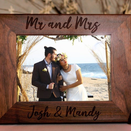 Wedding Photo Frame Wedding Gift Custom Picture Frame Gifts Etsy