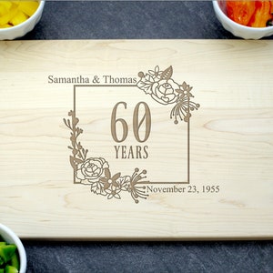 60th Anniversary Gift, Anniversary Gift for Parents, Personalized Anniversary, Anniversary Gift for Her, Custom Anniversary Gift for Him