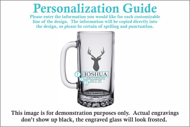 Best Man Gift Glass Mugs Set of 4 Groomsmen Gifts Father of the Groom Wedding Party Gift Beer Mugs Groomsman Gift Rustic Deer Glasses