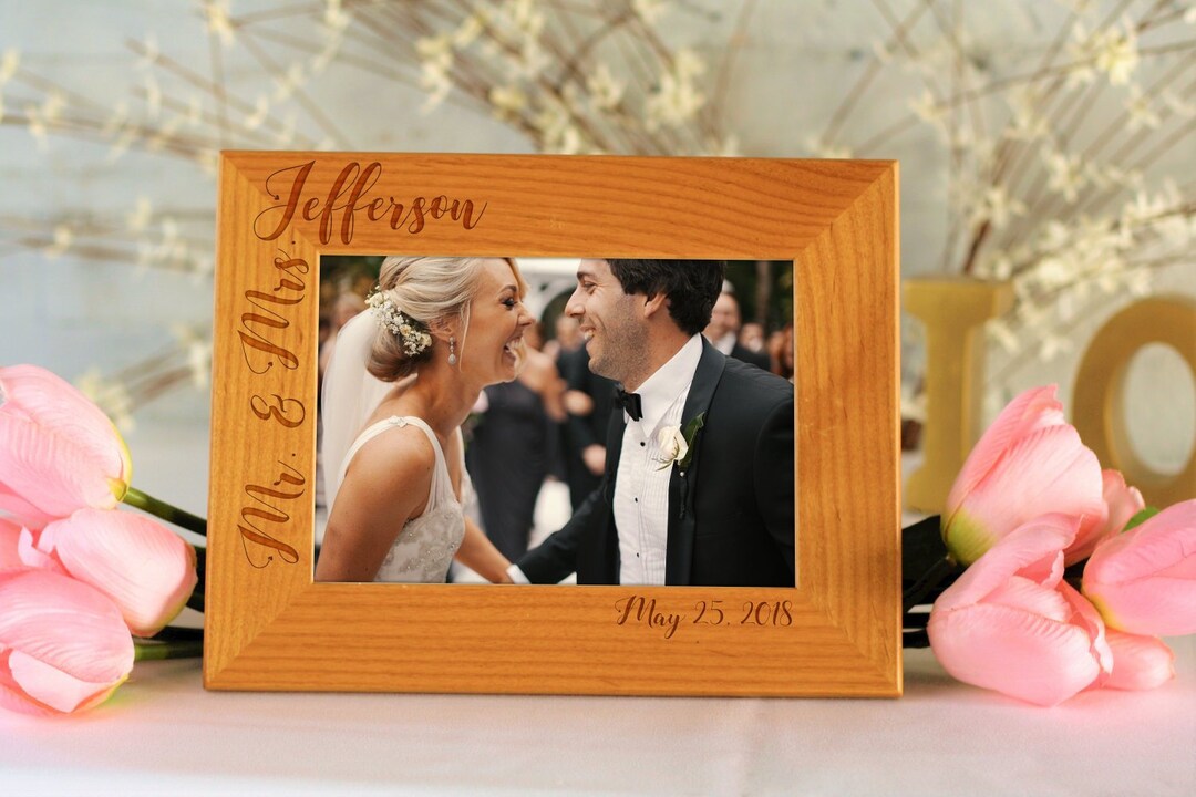 Wedding Photo Frame, Wedding Gift, Custom Picture Frame, Gifts for the