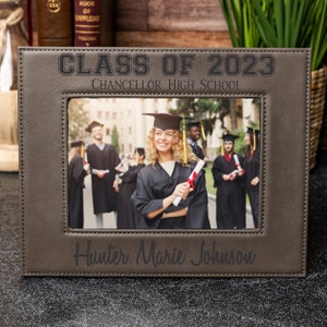 Graduation Frame, High School Grad, Personalized Frame, 5x7 Picture Frame, 4x6 Frame, 8x10 Photo Frame, Graduation Gift, Gift for Graduate