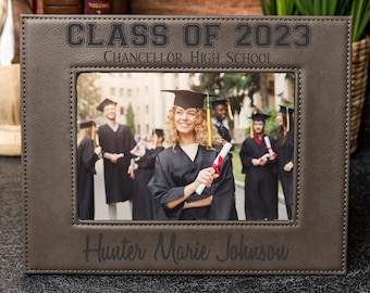 Graduation Frame, High School Grad, Personalized Frame, 5x7 Picture Frame, 4x6 Frame, 8x10 Photo Frame, Graduation Gift, Gift for Graduate