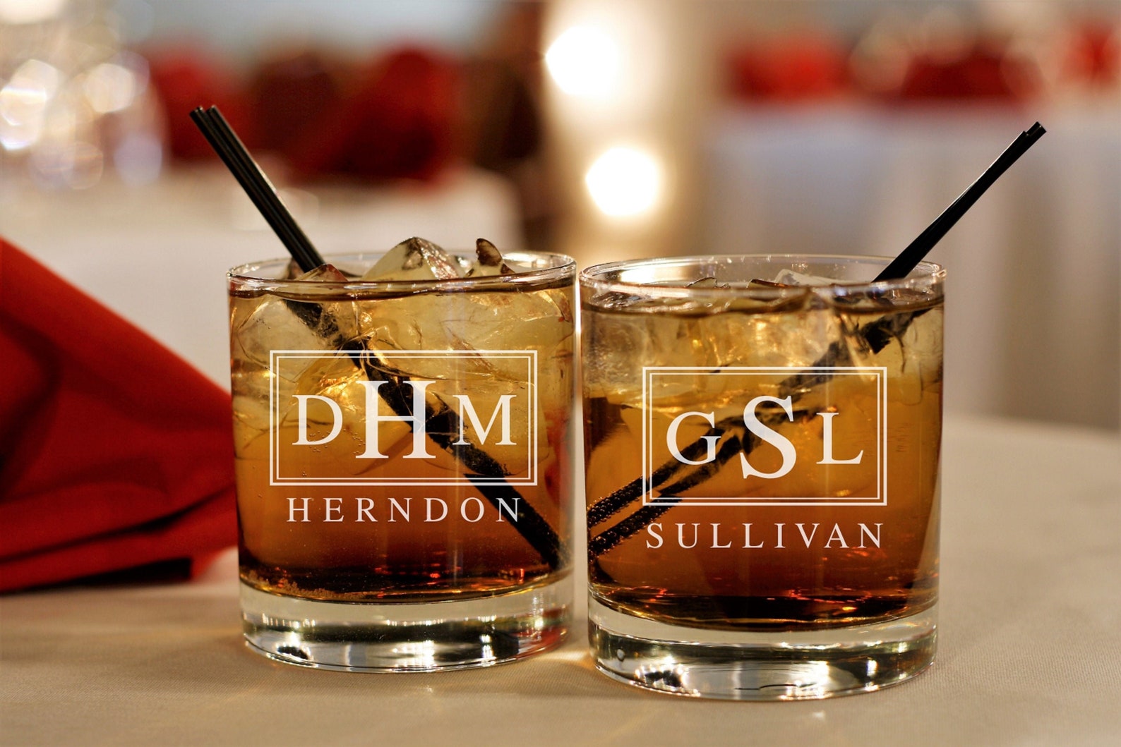 etsy whiskey glass personalized