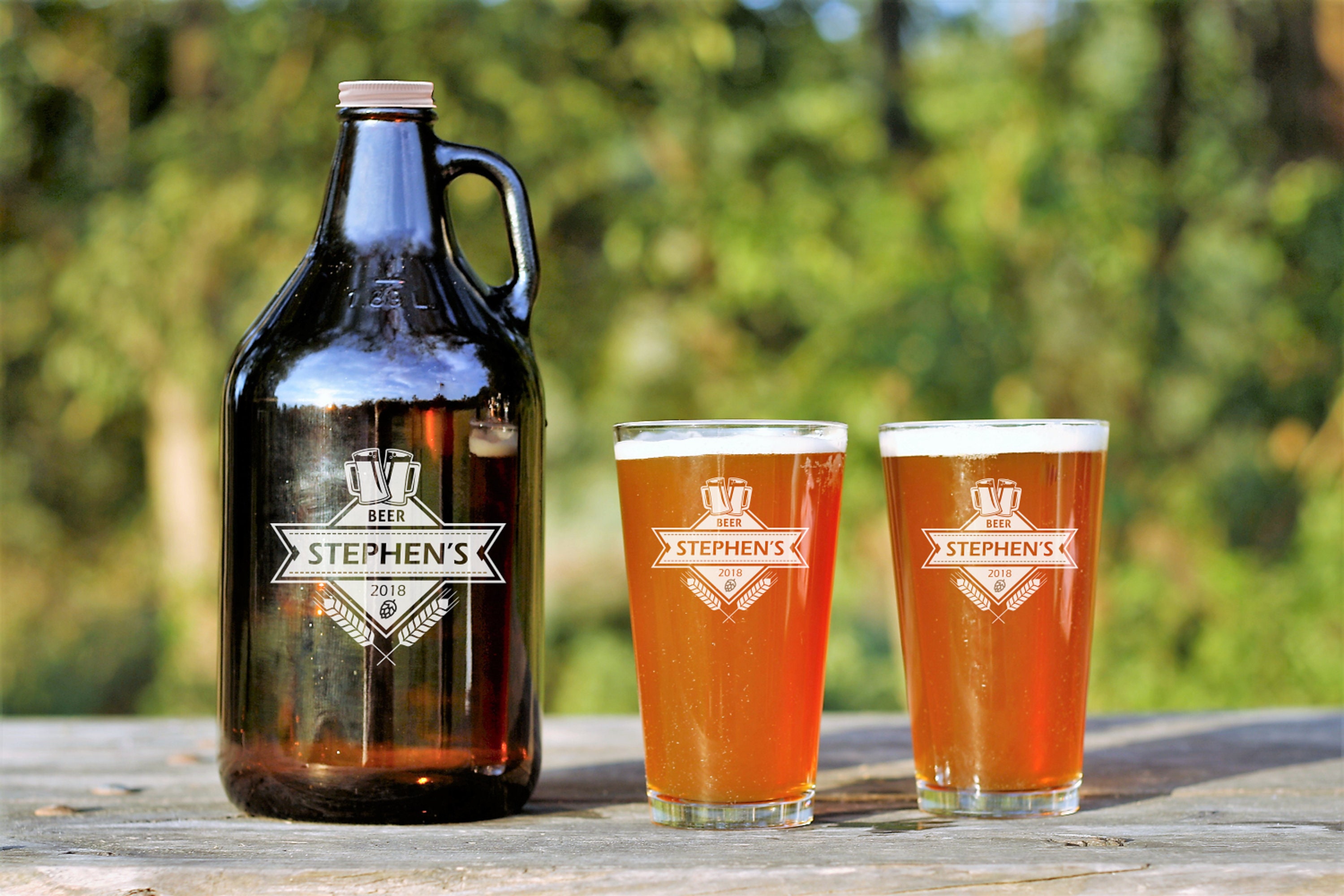 Personalized Beer Growler Engraved Growler Custom Beer Etsy