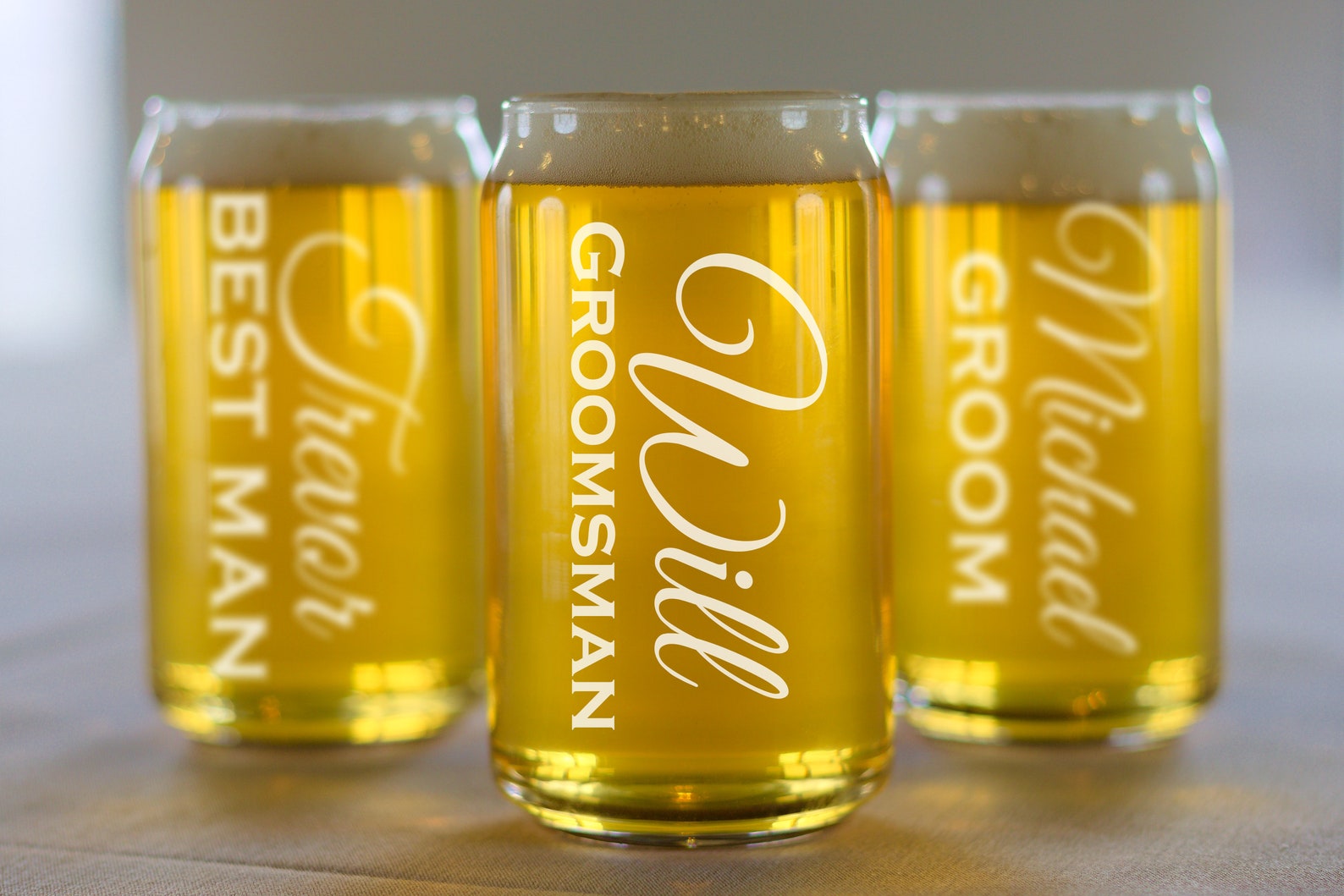 Beer Can Glass Personalized Glasses Custom Beer Glass Etsy