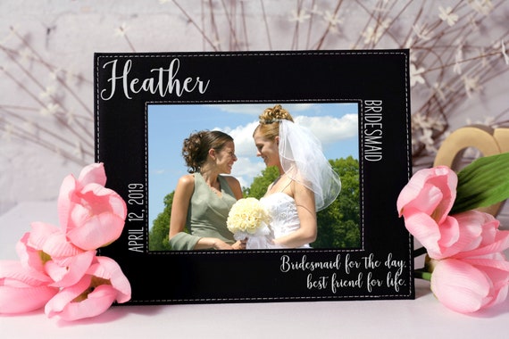 Bride Tribe Wedding Favor Bridesmaid Picture Frame Bride Tribe Bridesmaid Gift ANY COLOR