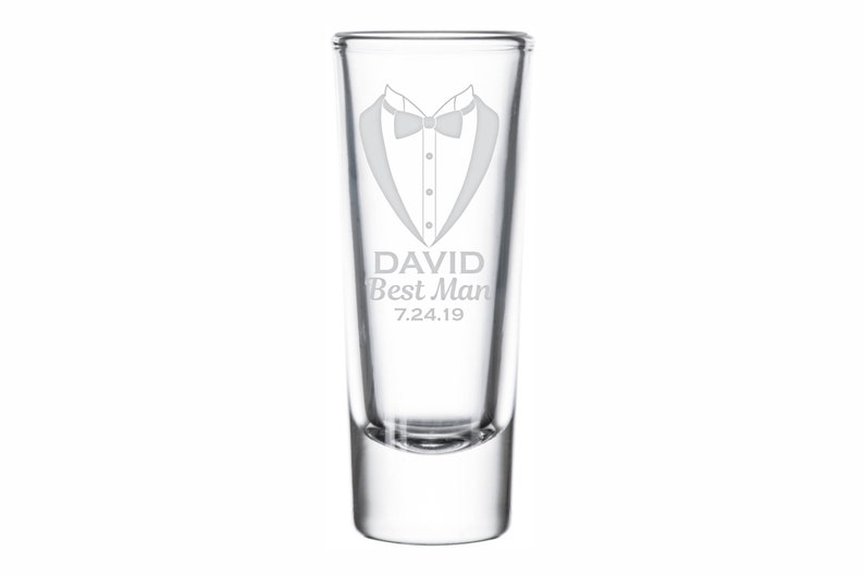 Bridal Party Shot Glasses Personalized Shot Glasses Custom Shot Glasses Party Favors Groomsman Gifts Monogrammed Engraved Party Favor
