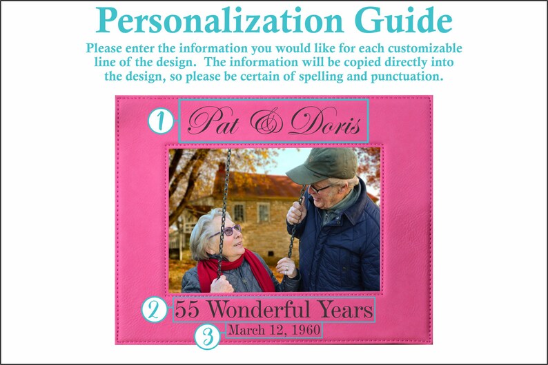 Picture Frames Weddings Frame 55th Anniversary Gift Husband Gift 55 Year Anniversary Wedding Anniversary Personalized Gift Gift For Her Anniversary Gift