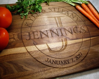 Personalized Cutting Board - Wedding Gift - Engagement - Gifts for Mom - Custom Cutting Board - Personalized Kitchen - Kitchen Gift - Fiance