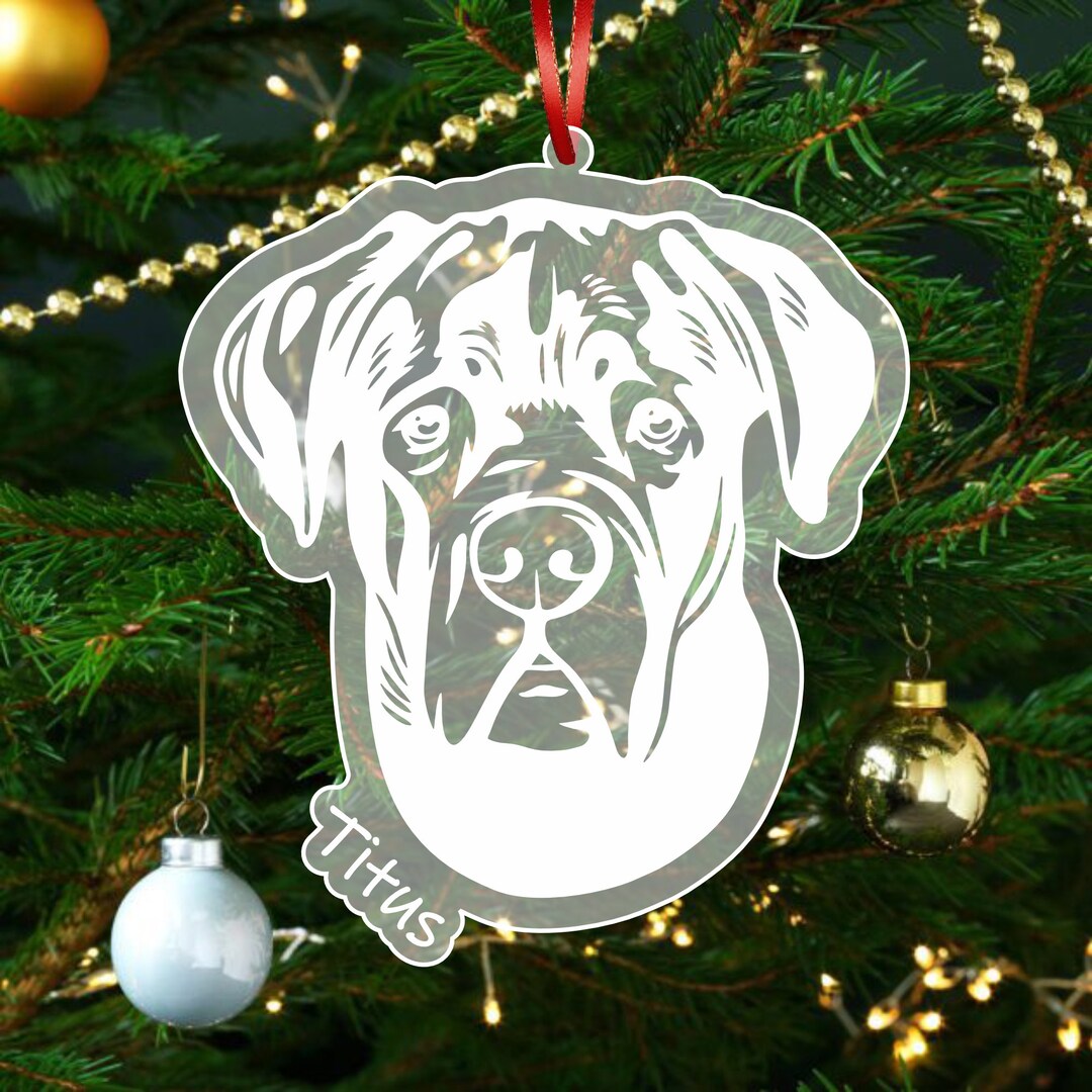 Cane Corso Ornament, Cane Corso Christmas Tree Ornament, Custom Pet
