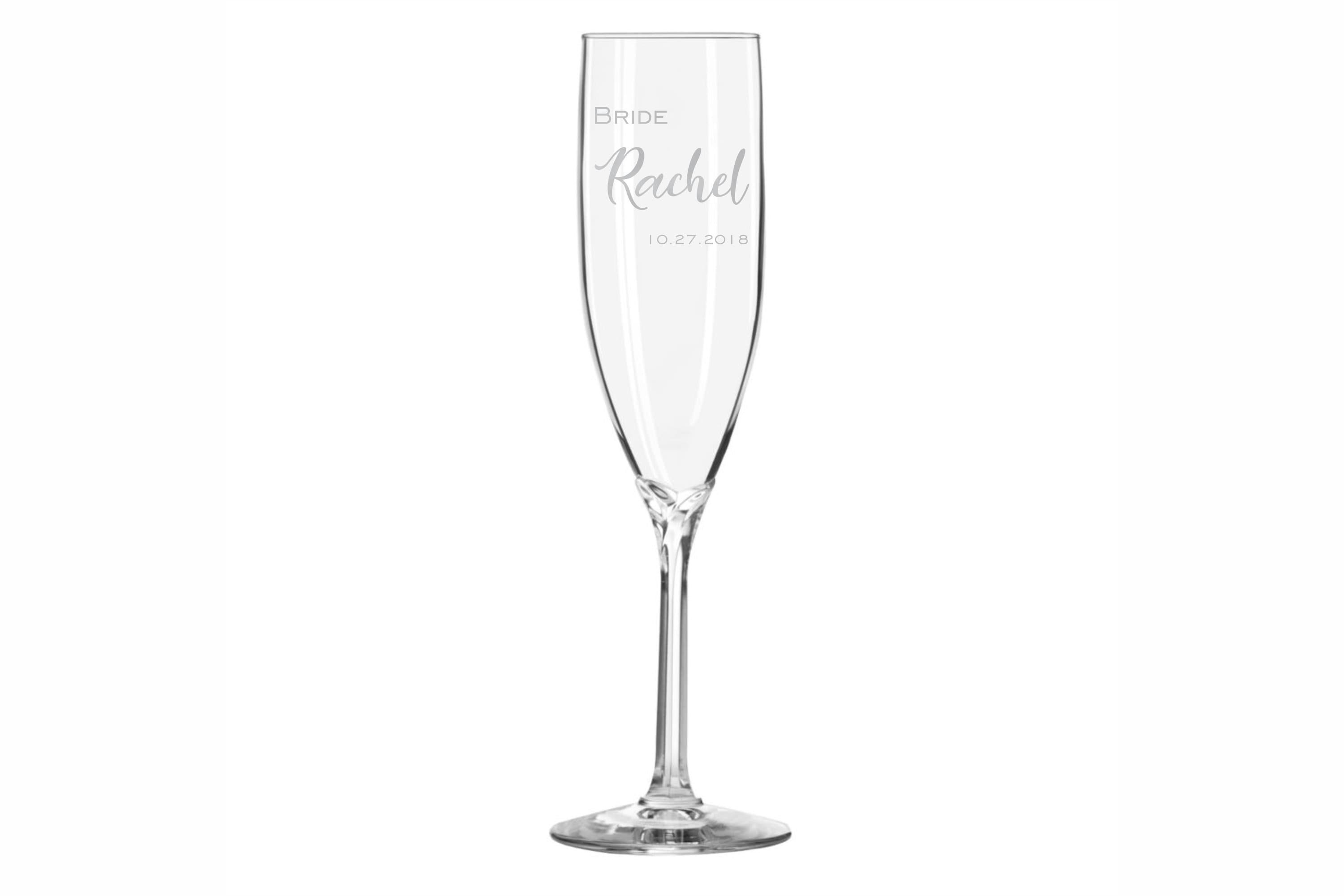 Personalized Champagne Flutes Set of 2 Custom Bachelorette Etsy