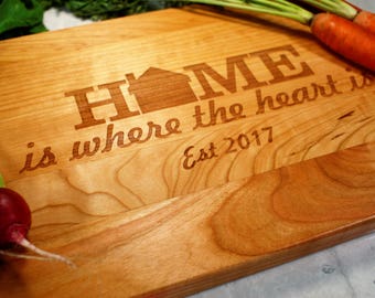 Cutting Board, Realtor Closing Gift, Personalized, Custom, Kitchen, Housewarming, Unique, Engagement, Realtors Add Your Logo, Advertising