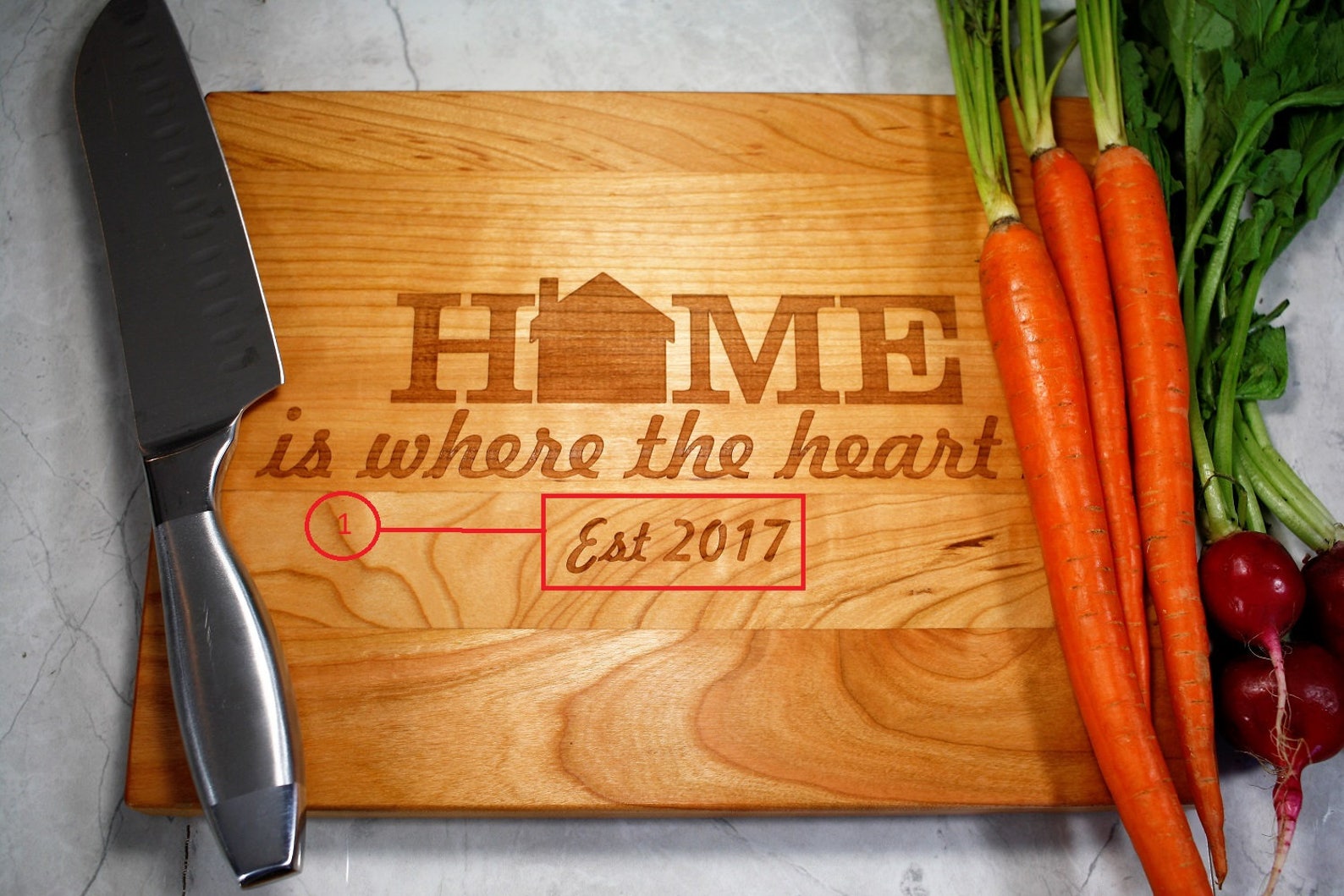 Engraved Cutting Board Custom Housewarming Fiance Gift Etsy